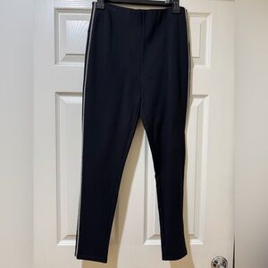 Zara Black Stretchy Pencil Pants with Side Rhinestones Size L